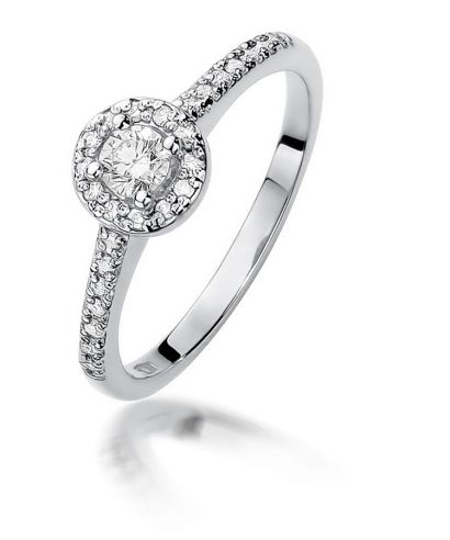 Prsten Bonore - Bílé Zlato 585 - Diamant 0,3 Ct