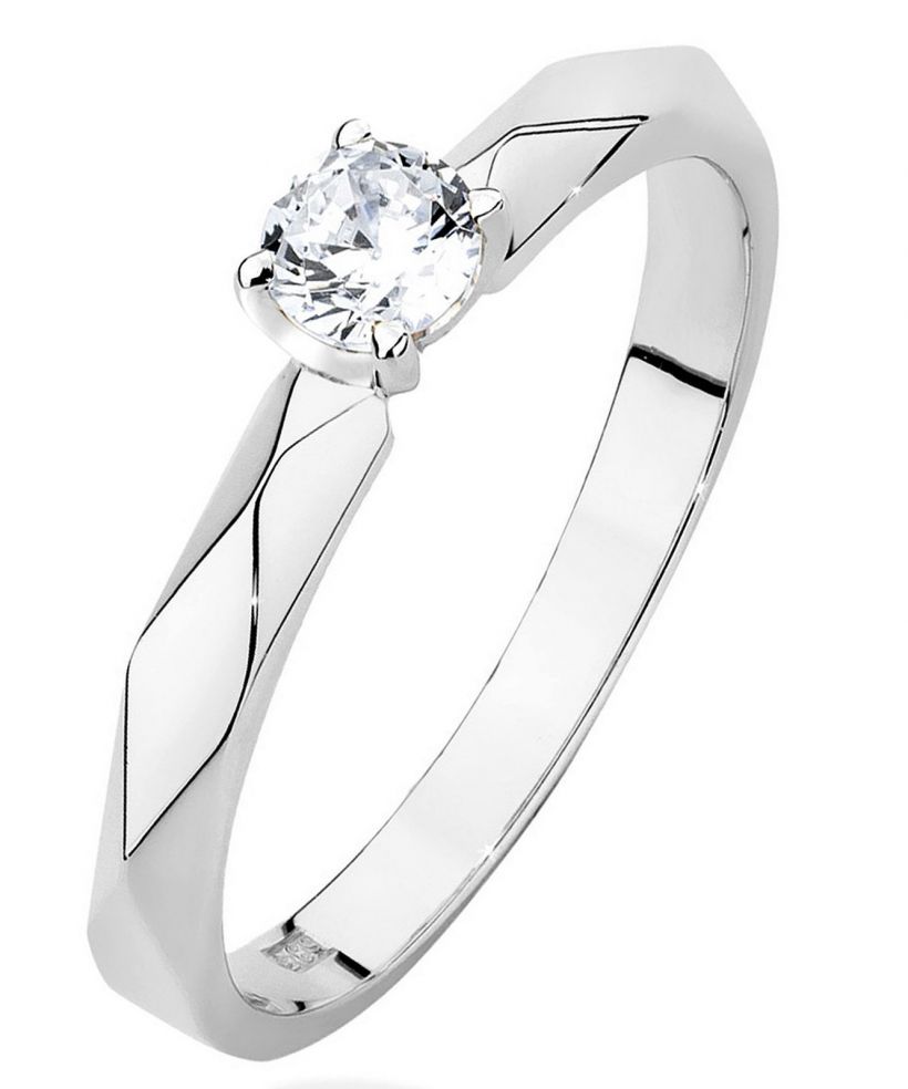 Prsten Bonore - Bílé Zlato 585 - Diamant 0,15 Ct