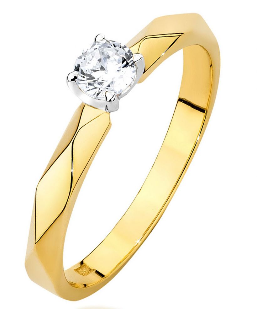 Prsten Bonore - Zlato 585 - Diamant 0,15 Ct