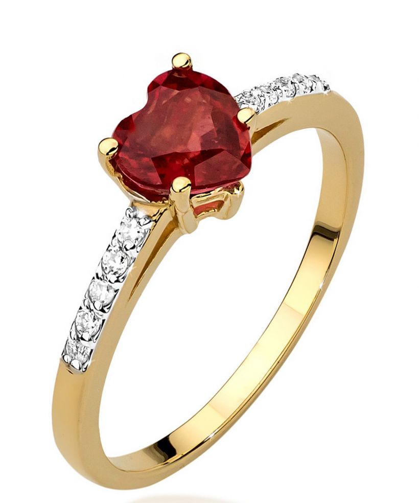 Prsten Bonore - Zlato 585 - Rubín 1,1 Ct