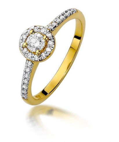 Prsten Bonore - Zlato 585 - Diamant 0,15 Ct