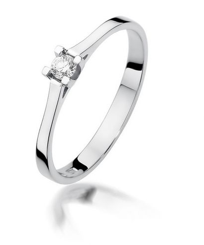 Prsten Bonore - Bílé Zlato 585 - Diamant 0,09 Ct