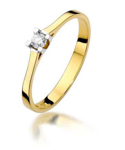 Prsten Bonore - Zlato 585 - Diamant 0,09 Ct