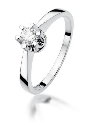 Prsten Bonore - Bílé Zlato 585 - Diamant 0,25 Ct