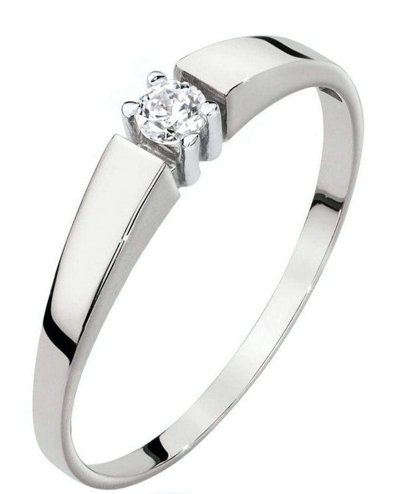 Prsten Bonore - Bílé Zlato 585 - Diamant 0,08 Ct