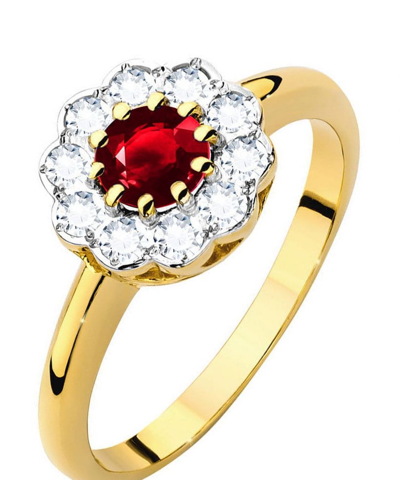 Prsten Bonore - Zlato 585 - Rubín 0,6 Ct