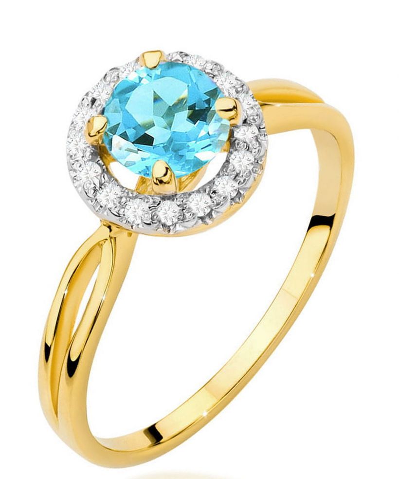 Prsten Bonore - Zlato 585 - Topaz 0,8 Ct