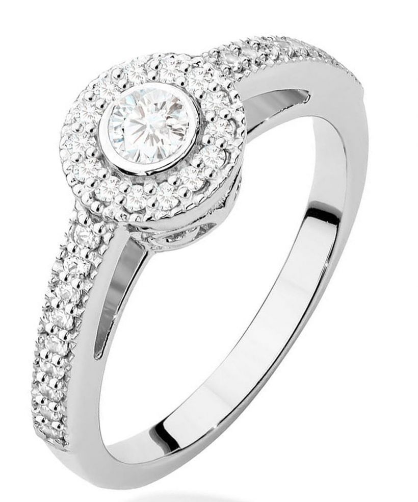 Prsten Bonore - Bílé Zlato 585 - Diamant 0,15 Ct