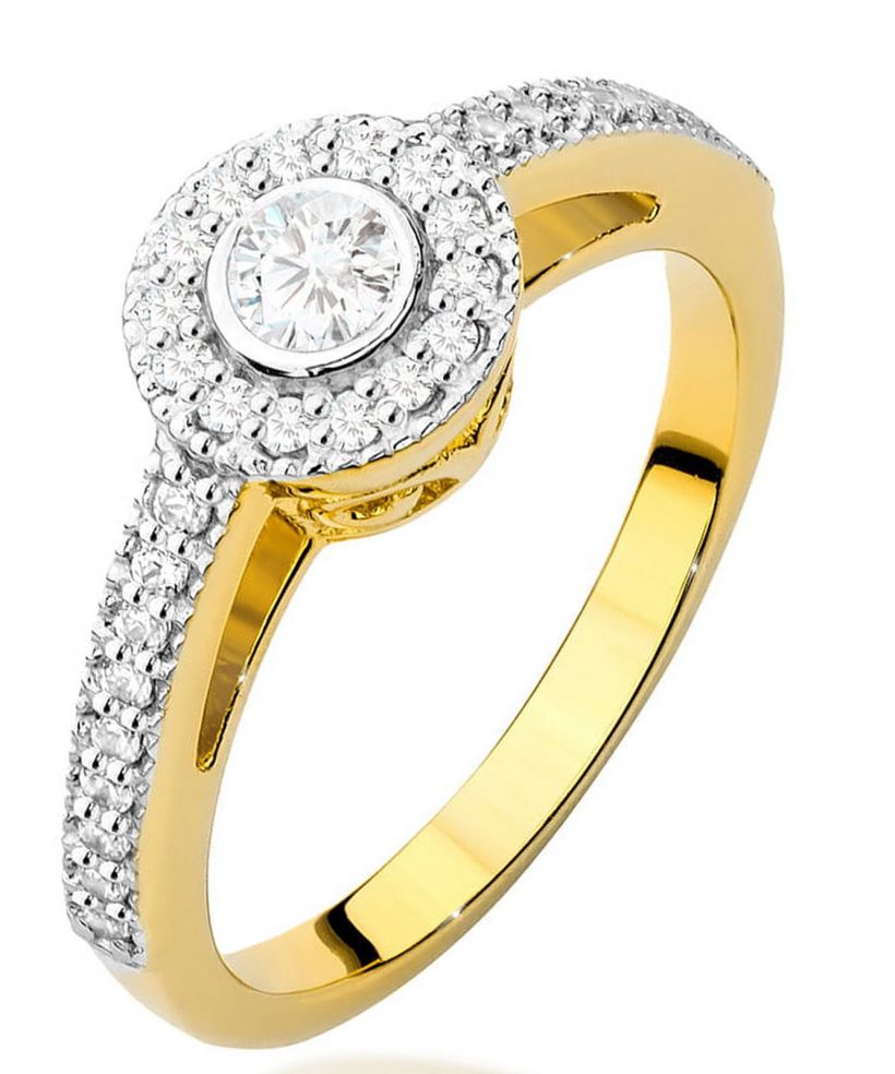 Prsten Bonore - Zlato 585 - Diamant 0,15 Ct