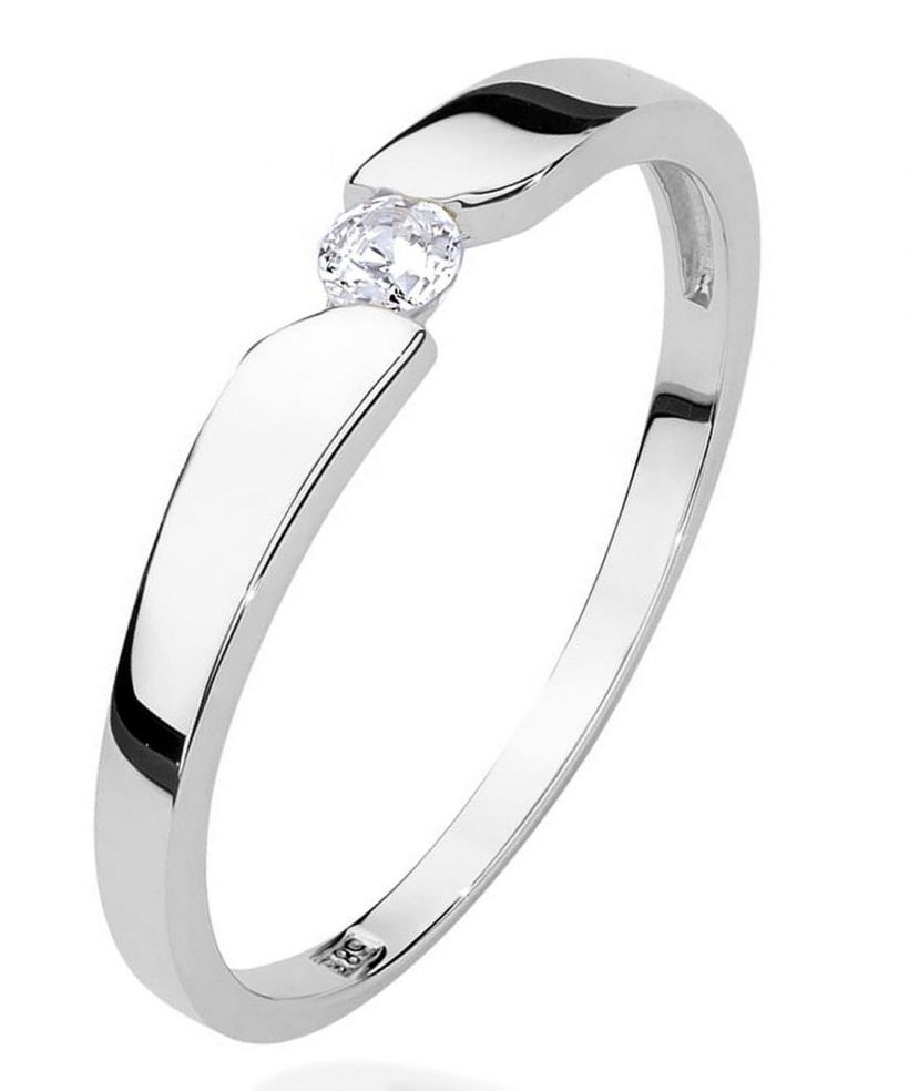 Prsten Bonore - Bílé Zlato 585 - Diamant 0,08 Ct
