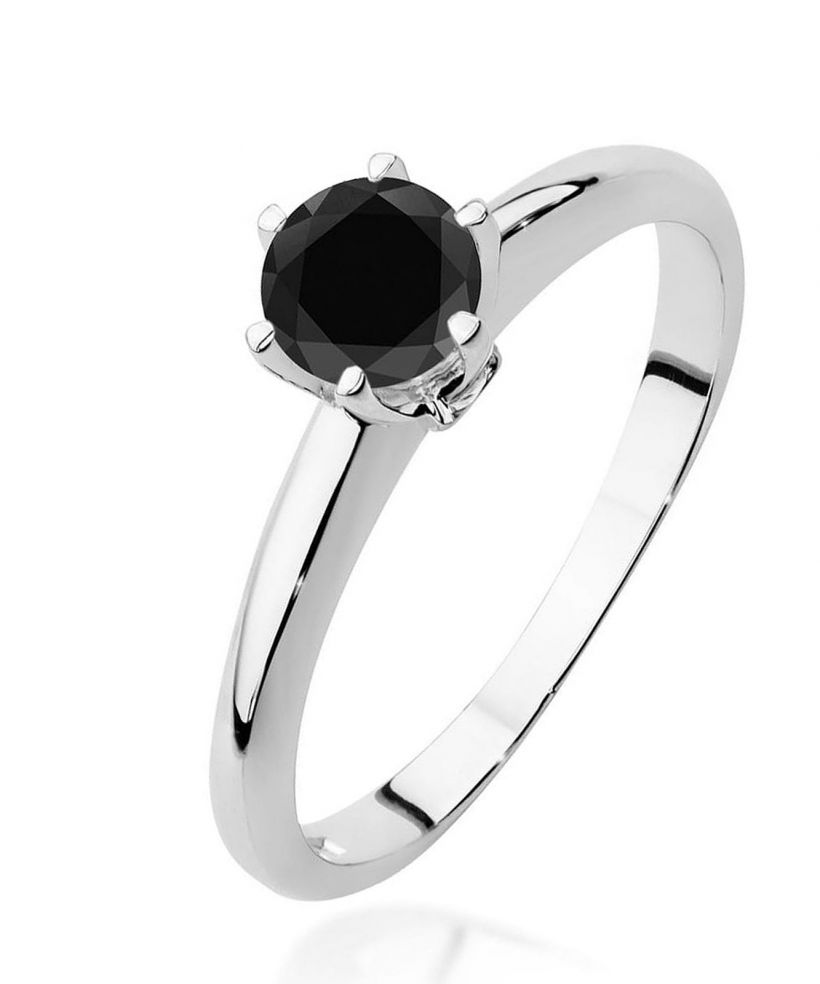 Prsten Bonore - Bílé Zlato 585 - Černý Diamant 0,5 Ct