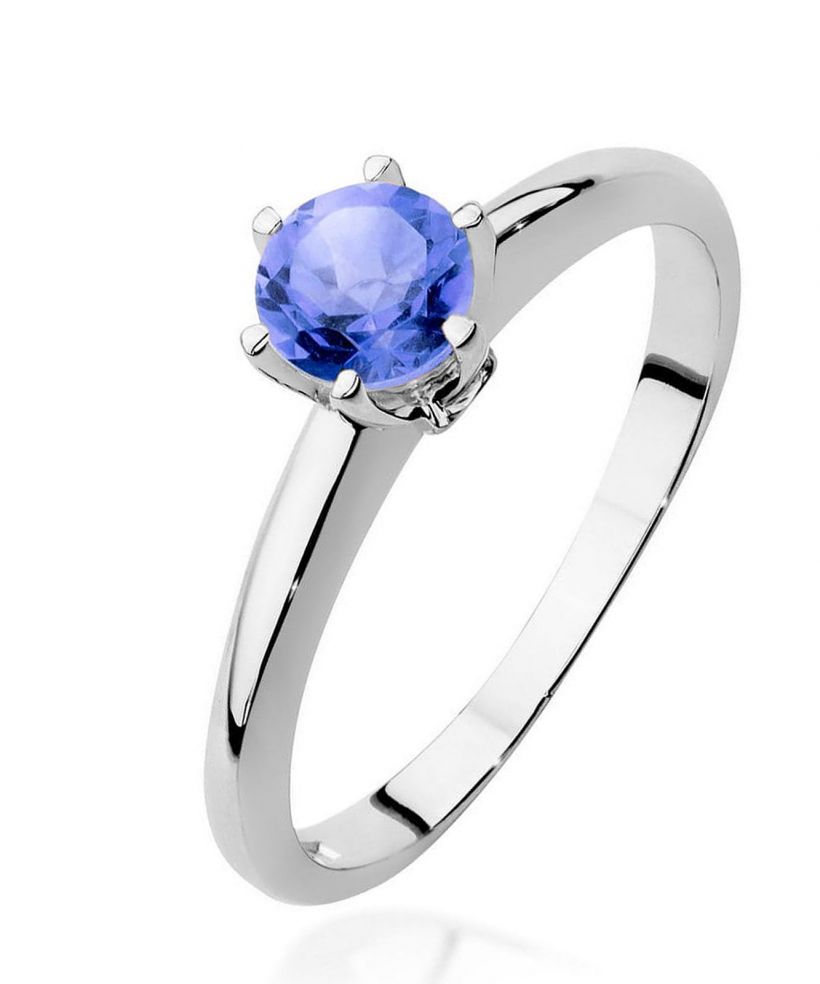 Prsten Bonore - Bílé Zlato 585 - Tanzanit 0,5 ct