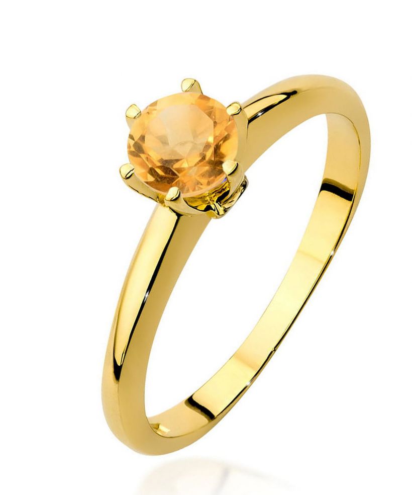 Prsten Bonore - Zlato 585 - Citrín 0,5 Ct