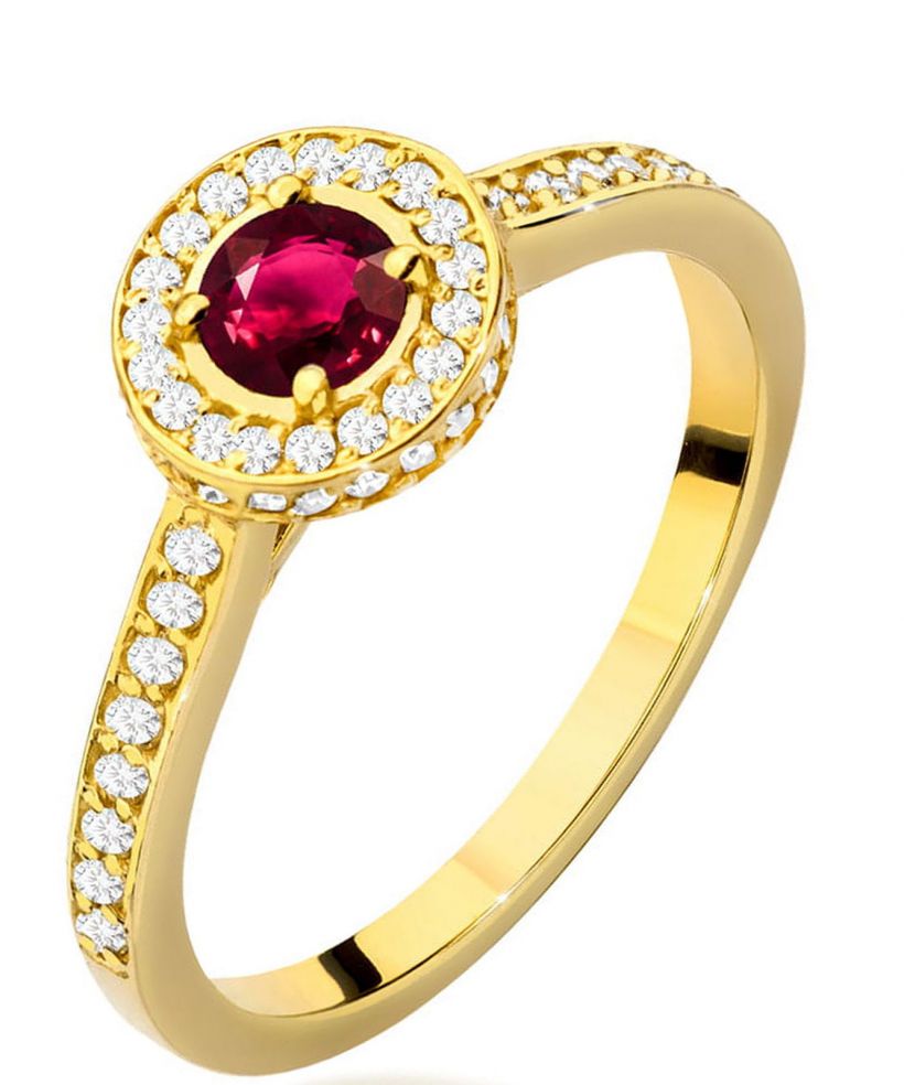 Prsten Bonore - Zlato 585 - Rubín 0,35 Ct