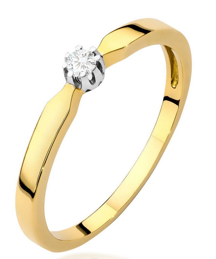 Prsten Bonore - Zlato 585 - Diamant 0,04 Ct