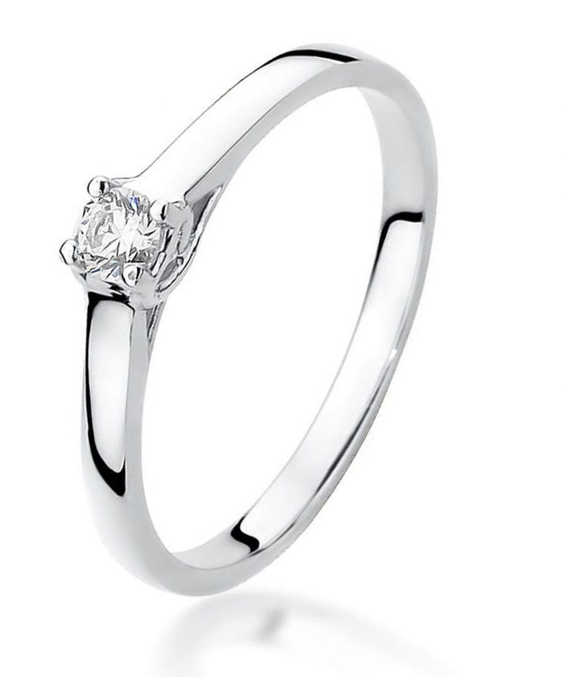 Prsten Bonore - Bílé Zlato 585 - Diamant 0,12 Ct