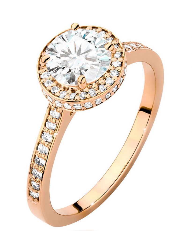 Prsten Bonore - Růžové Zlato 585 - Diamant 1 Ct