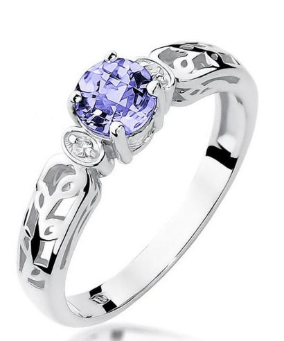 Prsten Bonore - Bílé Zlato 585 - Tanzanit 0,5 ct
