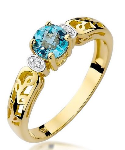 Prsten Bonore - Zlato 585 - Topaz 0,5 Ct