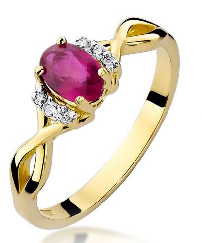 Prsten Bonore - Zlato 585 - Rubín 0,6 Ct