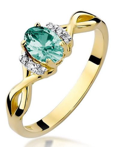 Prsten Bonore - Zlato 585 - Smaragd 0,4 Ct
