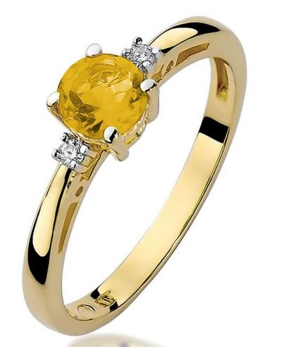 Prsten Bonore - Zlato 585 - Citrín 0,5 Ct