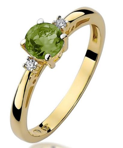 Prsten Bonore - Zlato 585 - Olivín 0,6 Ct