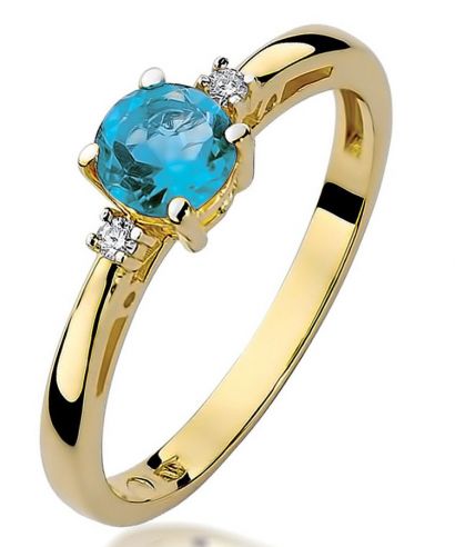 Prsten Bonore - Zlato 585 - Topaz 0,5 Ct