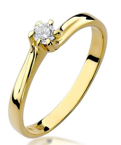 Prsten Bonore - Zlato 585 - Diamant 0,1 Ct