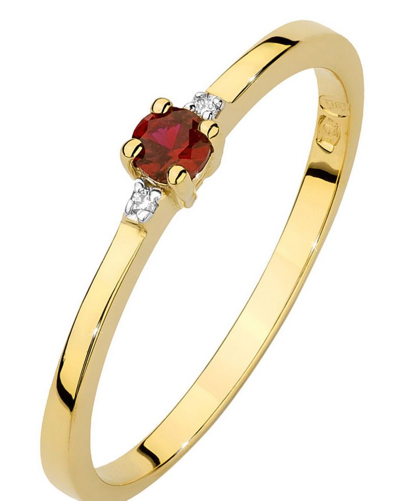 Prsten Bonore - Zlato 585 - Rubín 0,15 Ct