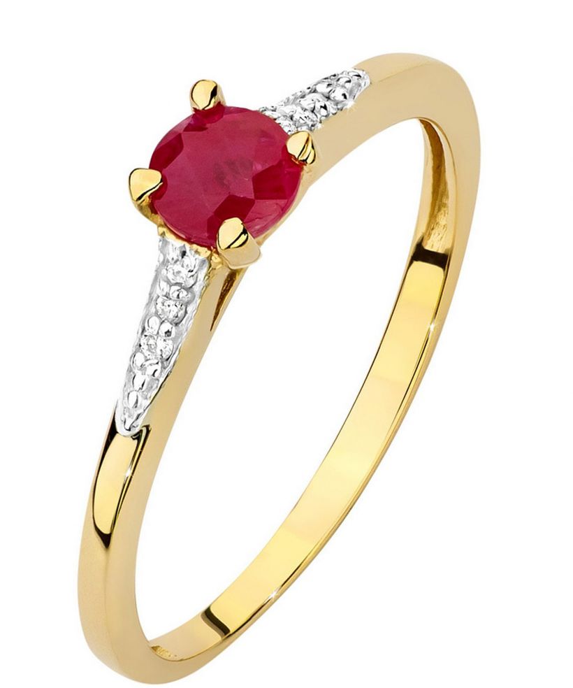 Prsten Bonore - Zlato 585 - Rubín 0,3 Ct