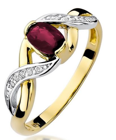 Prsten Bonore - Zlato 585 - Rubín 0,6 Ct