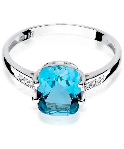 Prsten Bonore - Bílé Zlato 585 - Topaz 2,4 ct