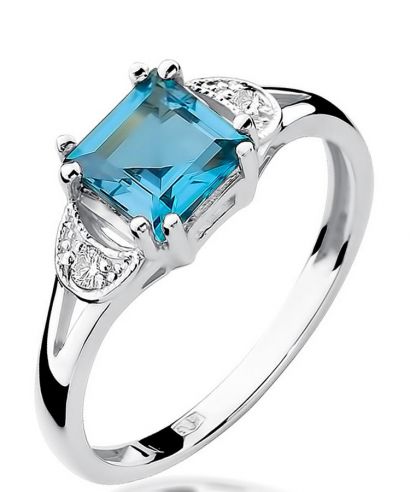 Prsten Bonore - Bílé Zlato 585 - Topaz 1,4 ct