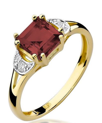 Prsten Bonore - Zlato 585 - Granát 1,3 Ct