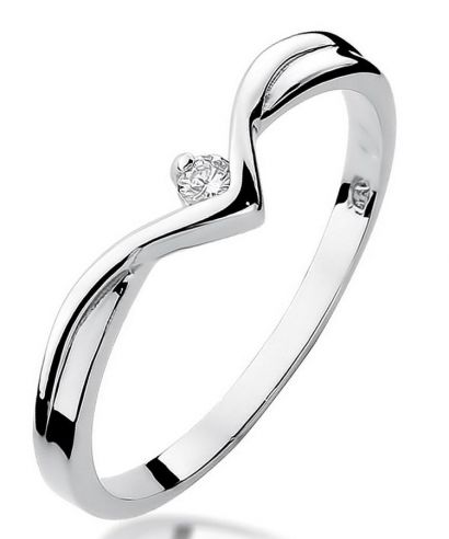 Prsten Bonore - Bílé Zlato 585 - Diamant 0,04 Ct