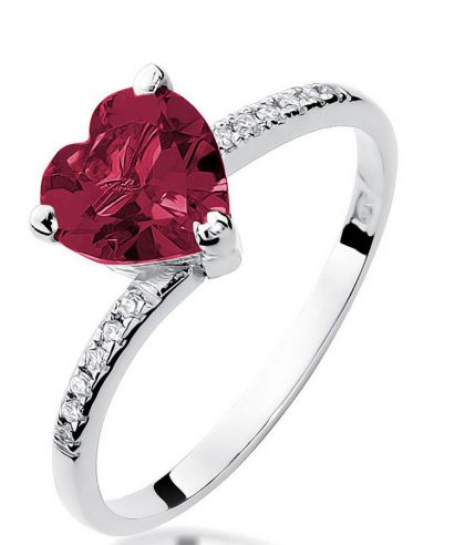 Prsten Bonore - Bílé Zlato 585 - Rubín 1,7 ct