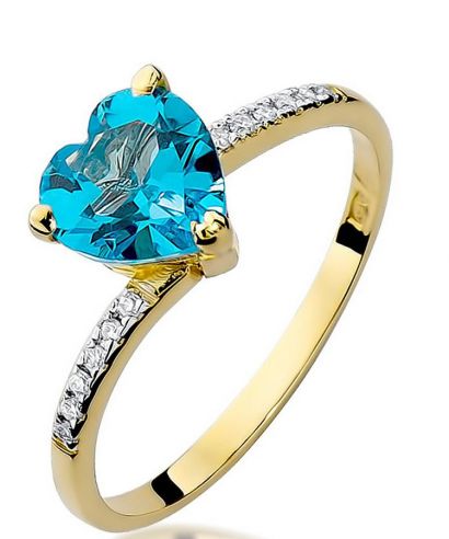 Prsten Bonore - Zlato 585 - Topaz 1,2 Ct