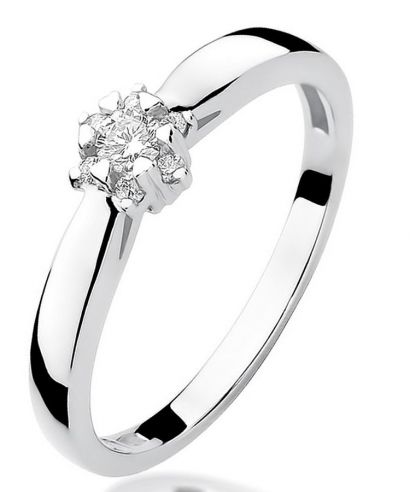 Prsten Bonore - Bílé Zlato 585 - Diamant 0,1 Ct