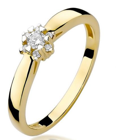 Prsten Bonore - Zlato 585 - Diamant 0,1 Ct