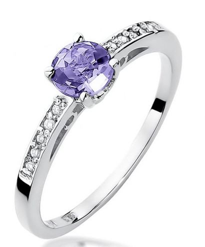 Prsten Bonore - Bílé Zlato 585 - Tanzanit 0,5 ct
