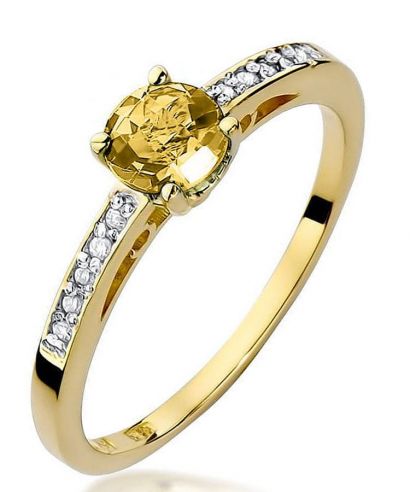 Prsten Bonore - Zlato 585 - Citrín 0,5 Ct