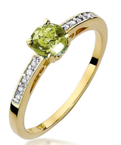 Prsten Bonore - Zlato 585 - Olivín 0,6 Ct