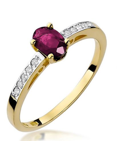 Prsten Bonore - Zlato 585 - Rubín 0,6 Ct
