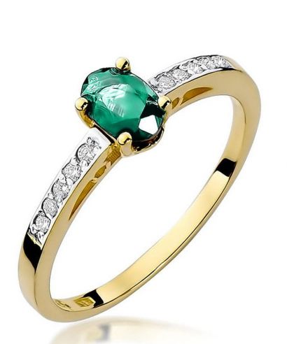 Prsten Bonore - Zlato 585 - Smaragd 0,4 Ct