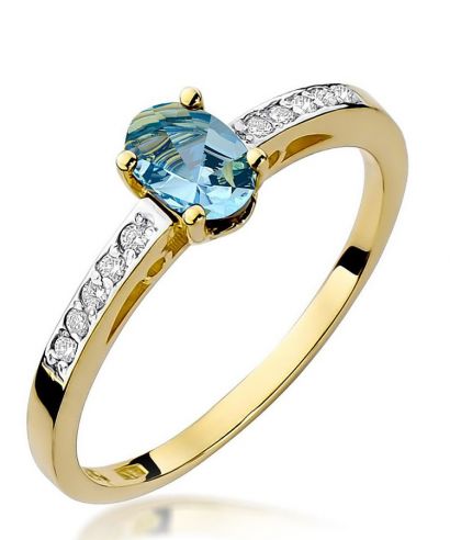 Prsten Bonore - Zlato 585 - Topaz 0,5 Ct