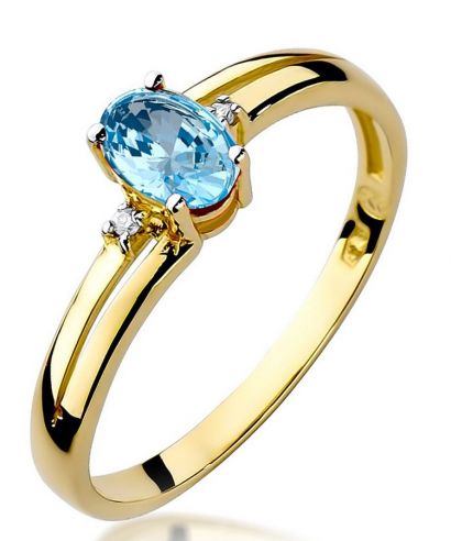 Prsten Bonore - Zlato 585 - Topaz 0,5 Ct