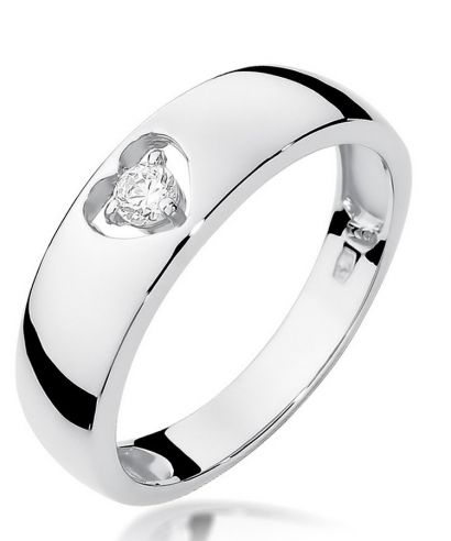 Prsten Bonore - Bílé Zlato 585 - Diamant 0,1 Ct