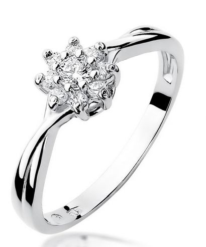 Prsten Bonore - Bílé Zlato 585 - Diamant 0,1 Ct