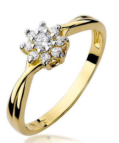 Prsten Bonore - Zlato 585 - Diamant 0,1 Ct